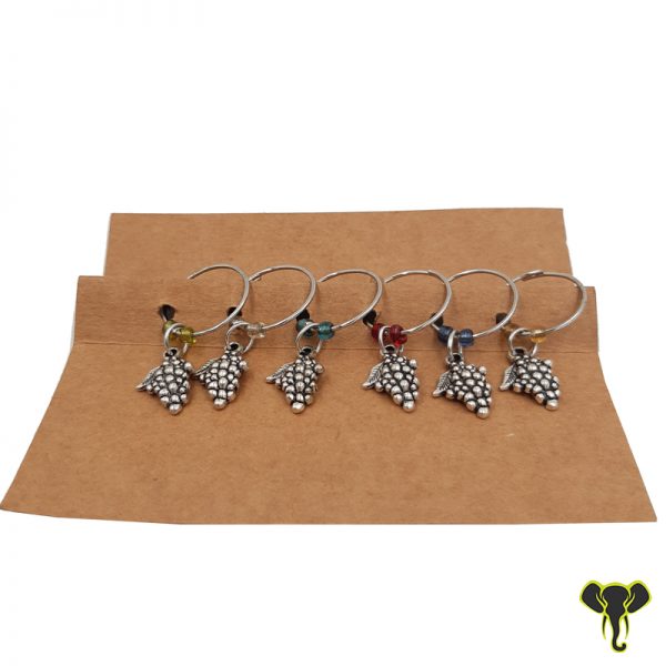 Grape Themed Wine Charms (Set of 6)